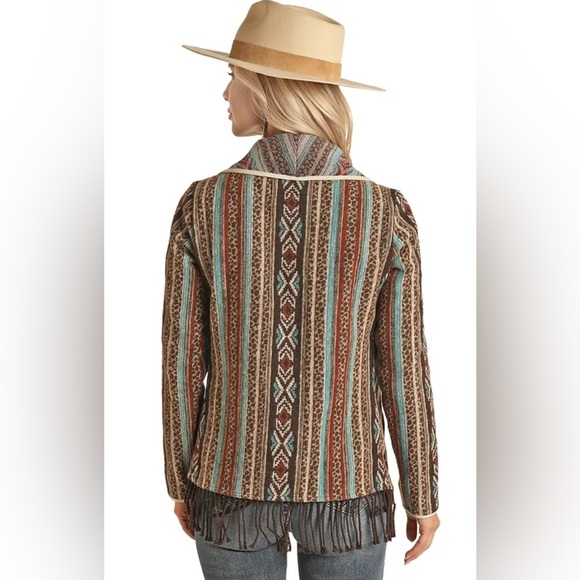 Powder River Aztec Wool Jacket size M - Picture 16 of 16